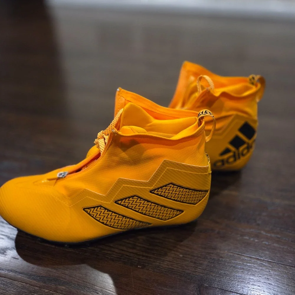 Adidas Nasty 2.0 Gold Lineman Football Cleats Mens Size 13 Steelers Yellow
